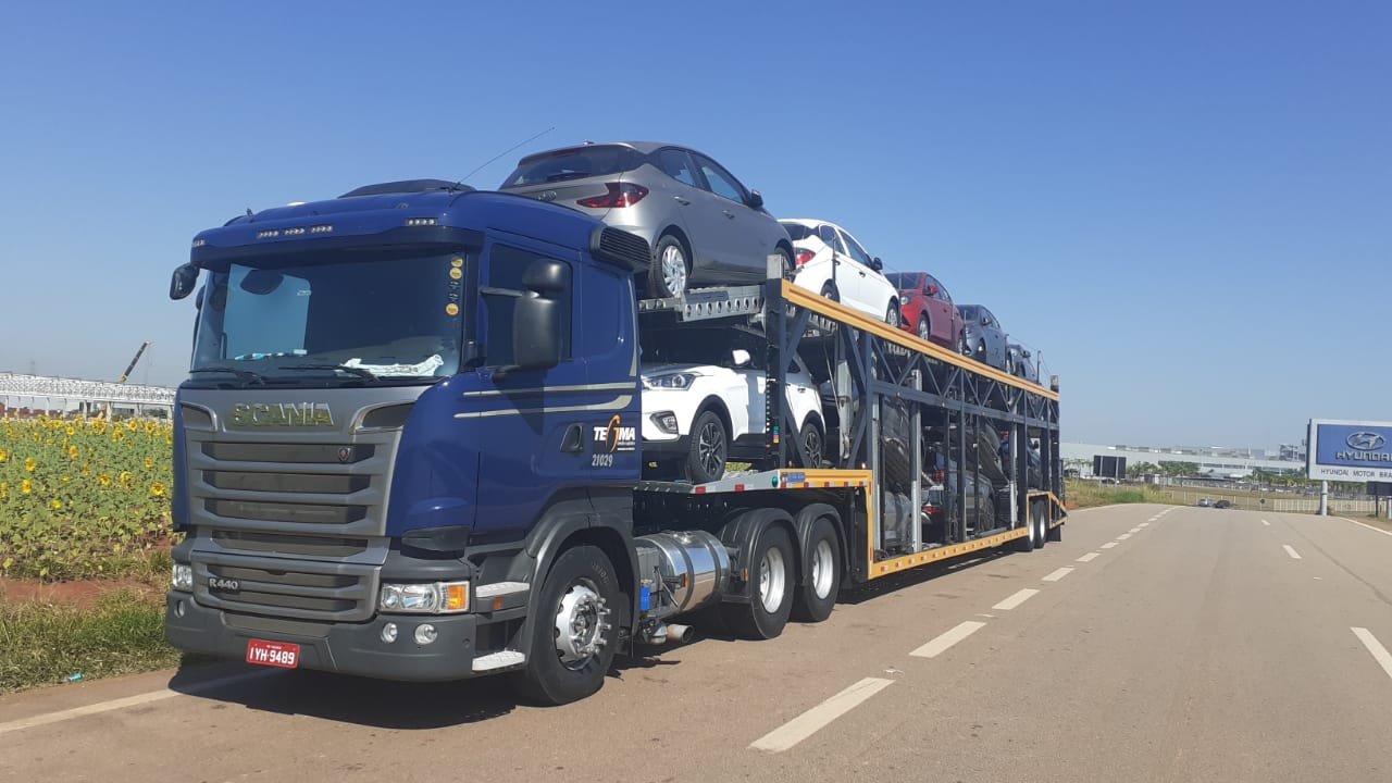 Montagem do carregamento: Palmas/TO x Brasília/DF (Conexão) X Aracaju/SE x Maceió/AL x Recife/PE x João Pessoa/PB x Natal/RN x Fortaleza/CE.